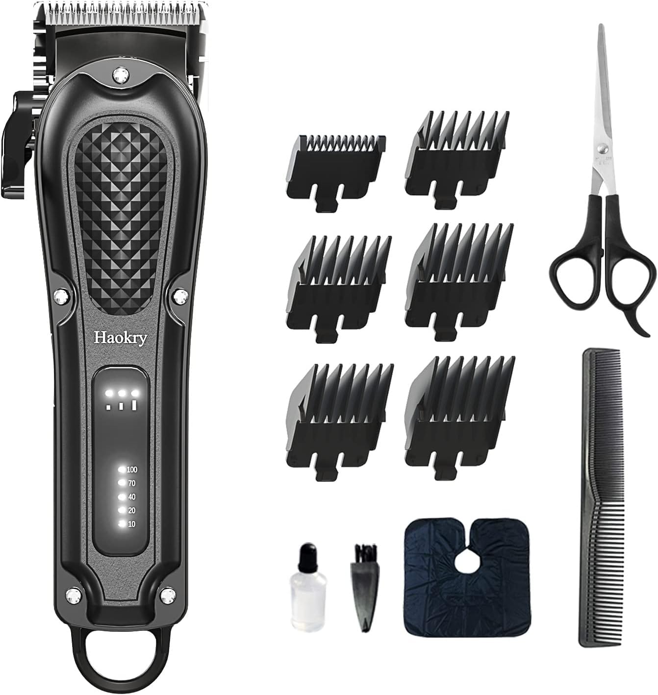 Haokry hair clippers cordless-corded use for precise at-home haircuts and grooming versatility