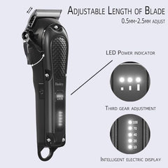 Haokry hair clippers gear switch with 3 speeds for versatile styling
