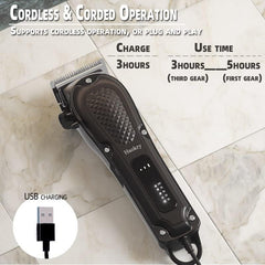 Haokry hair clippers universal charging enables quick top-ups between cuts