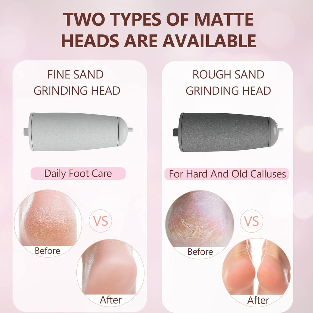 Haootadiy dual grinding heads close-up for smooth feet and targeted removal.
