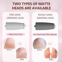Haootadiy dual grinding heads close-up for smooth feet and targeted removal.