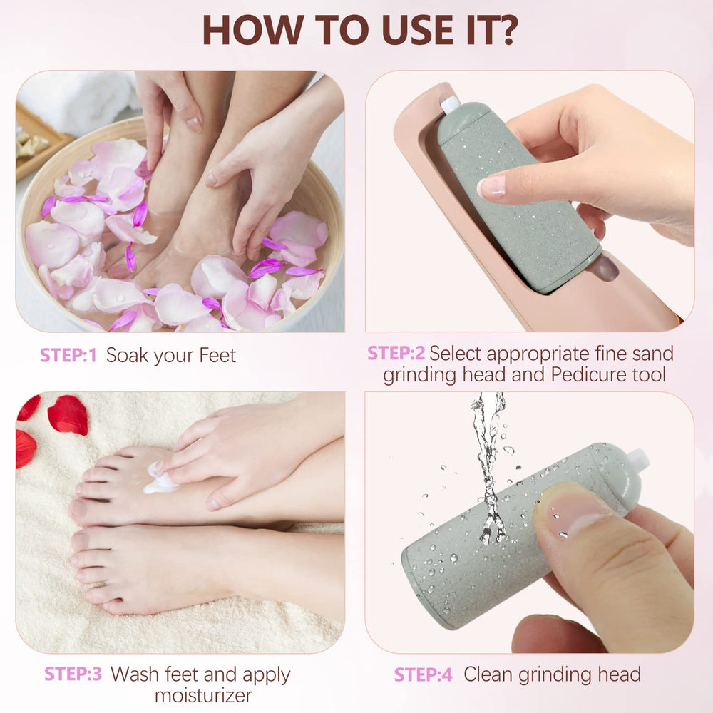 Haootadiy home pedicure use in action for at-home foot care.