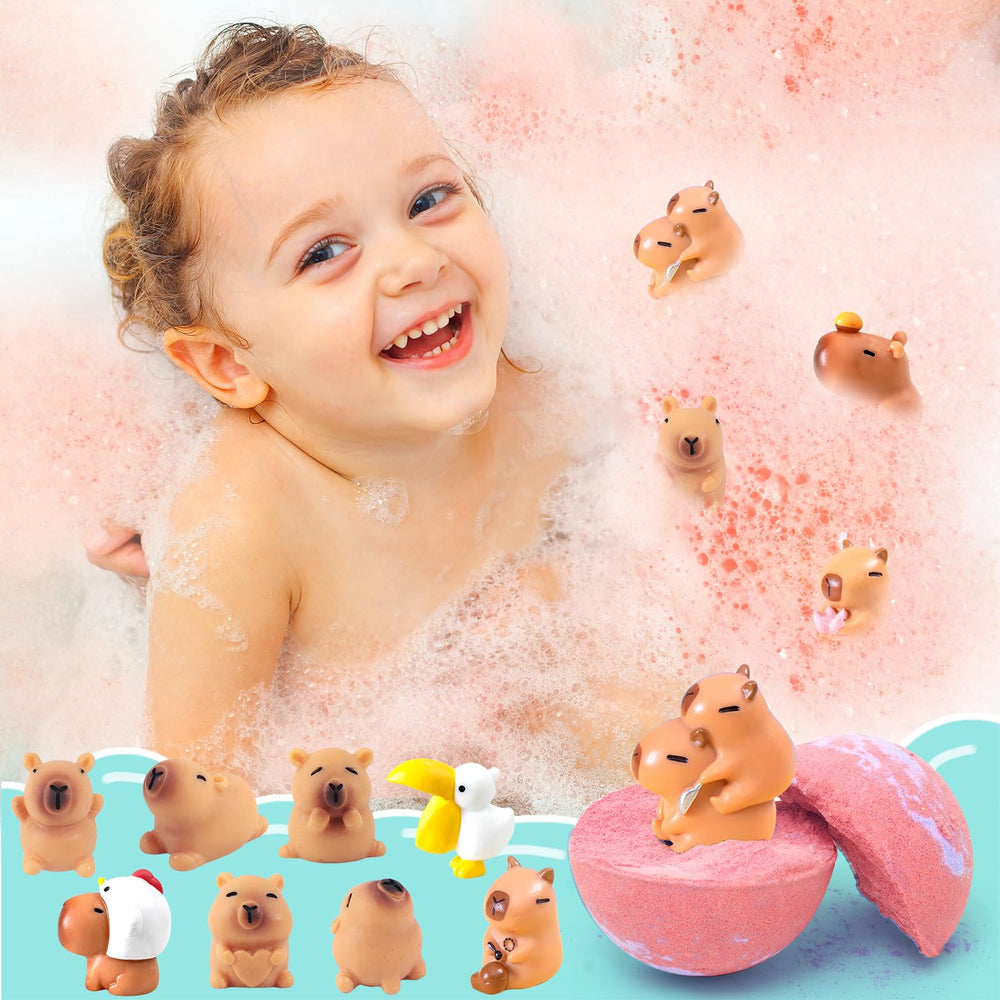 HAPGFS colorful water trails and bubbles spark imagination in bath time.