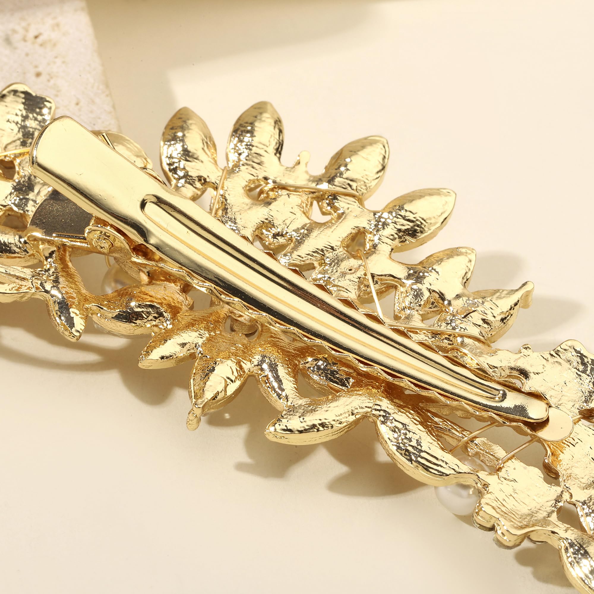 Hapibuy 4x1.5 inch dimensions provide balanced scale for updo or side pins.