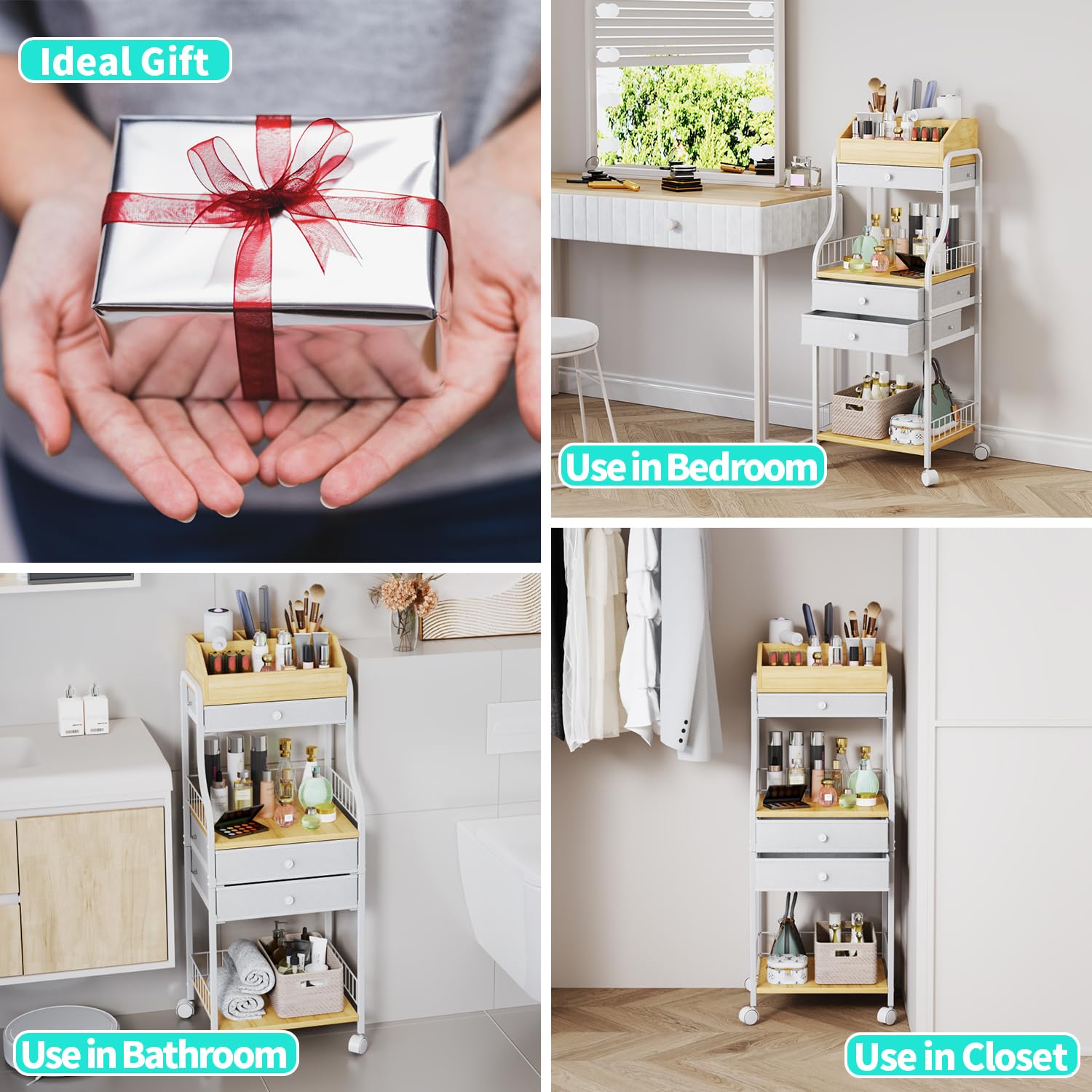 HapiRm anti-fall buckle design keeps drawers secure during use.