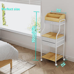 HapiRm floor makeup organizer drawers for creams, masks, and palettes.