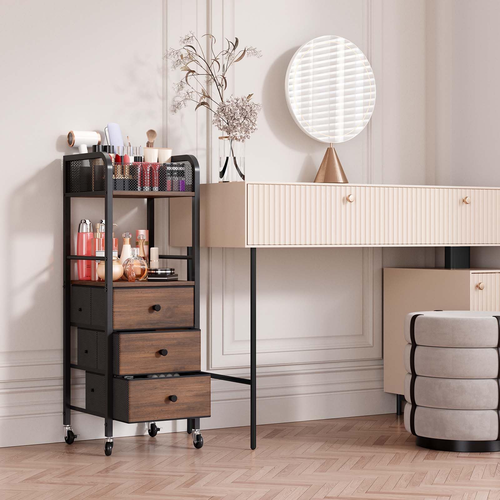 HapiRm rolling makeup cart makes a thoughtful gift for beauty lovers.