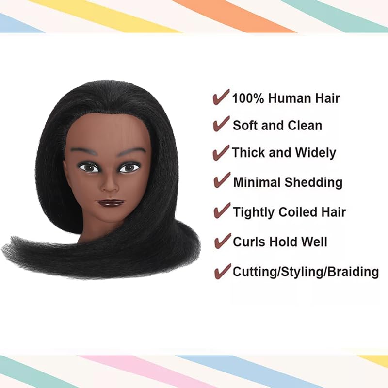 HAPOWELL 18-inch doll head braiding demo highlights precise hair texture for intricate styles