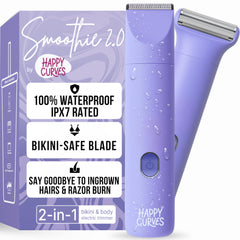 HAPPY CURVES Smoothie 2.0 bikini-trimmer foil head for precise, irritation-free shaving