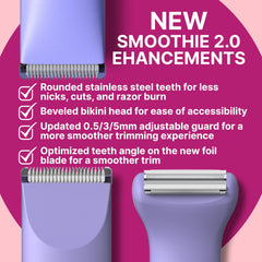 HAPPY CURVES Smoothie 2.0 foil head for smooth shaving with minimal irritation