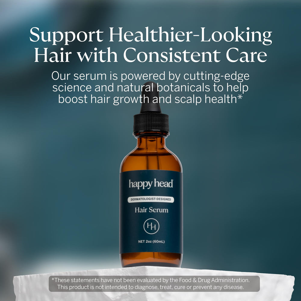 Happy Head 2oz bottle supports monthly leave-in routine for on-the-go lifestyles