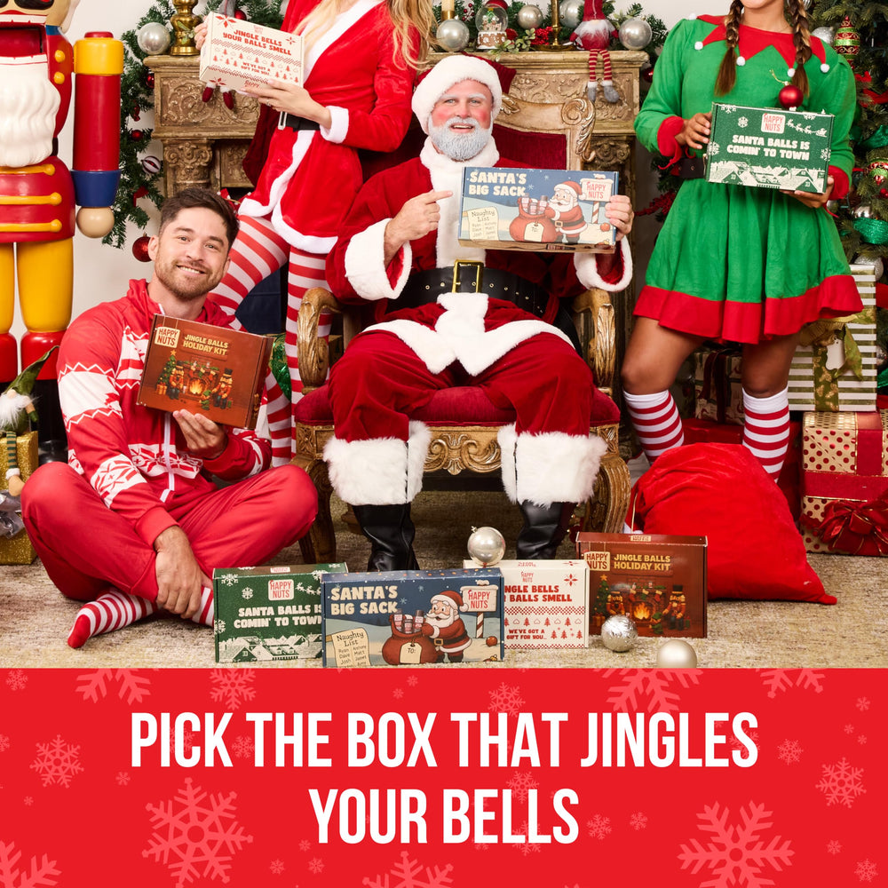 Happy Nuts gift packaging is holiday-ready and gift-worthy.