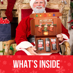 Happy Nuts Holiday Gift Box displays trio of essentials.