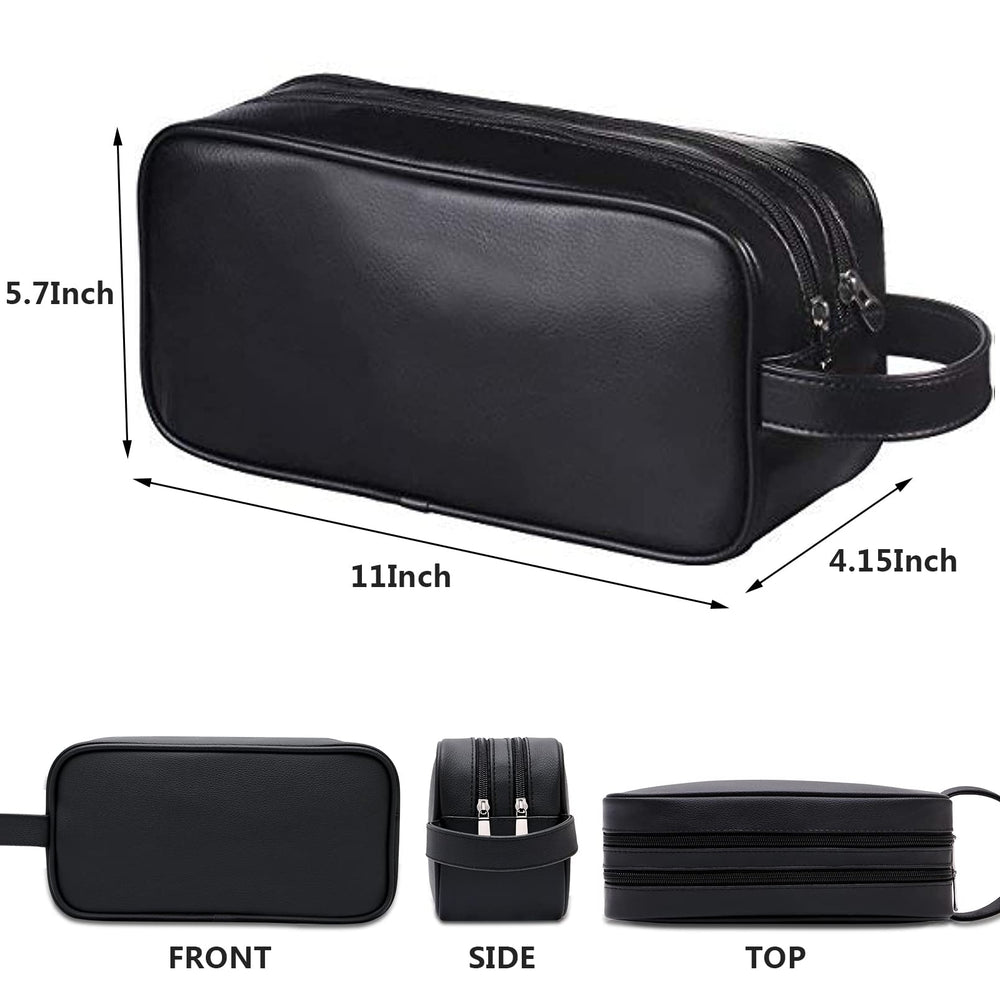 HappyDavid portable toiletry bag with carrying handle ideal for gym, dorm, and weekend getaways