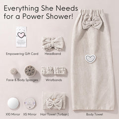 Happy Lolli body towel provides soft, fluffy drying after showers.