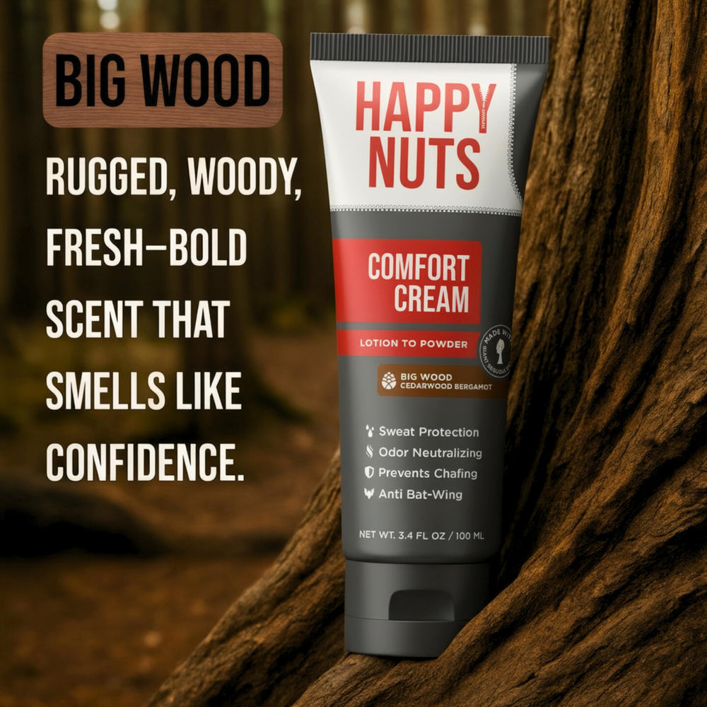Happy Nuts odor-control action reduces odor during daily activities.