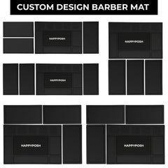 HAPPYPOSH barber mat side mats offer anti-slip grip for tools