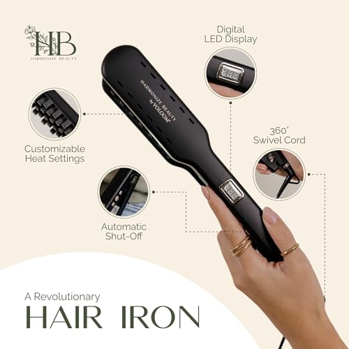 Harmonize Beauty VOLOOM with checkerboard plates creates volume pockets for lift.