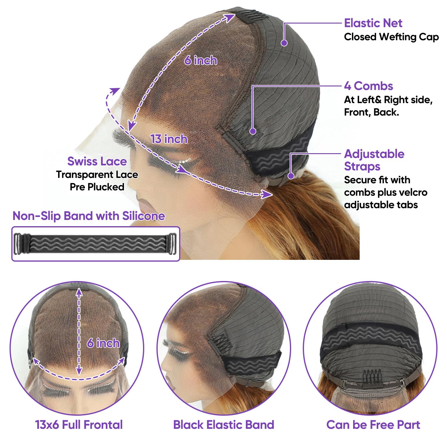 Harmsh honey blonde wig care-ready wet and wavy look.