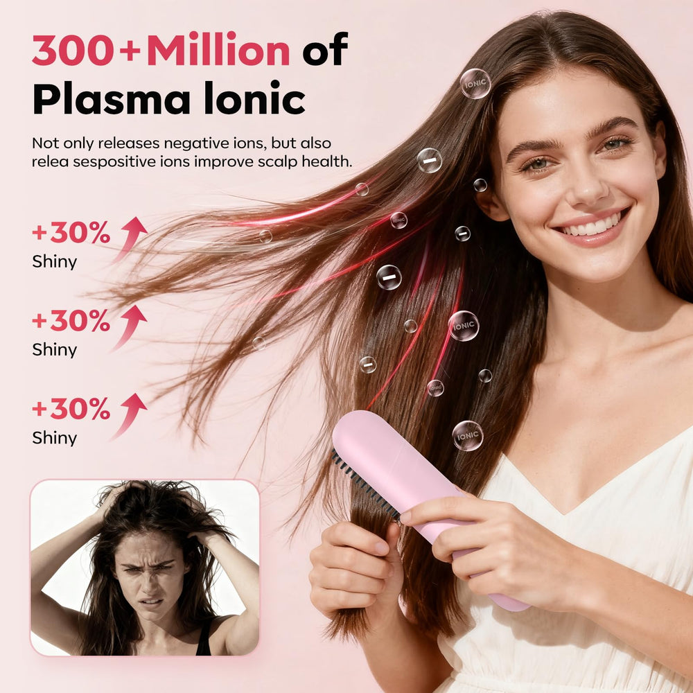 HarrFlow Go Brush Pro 2025 with MCH ceramic coating delivers even heat across hair.