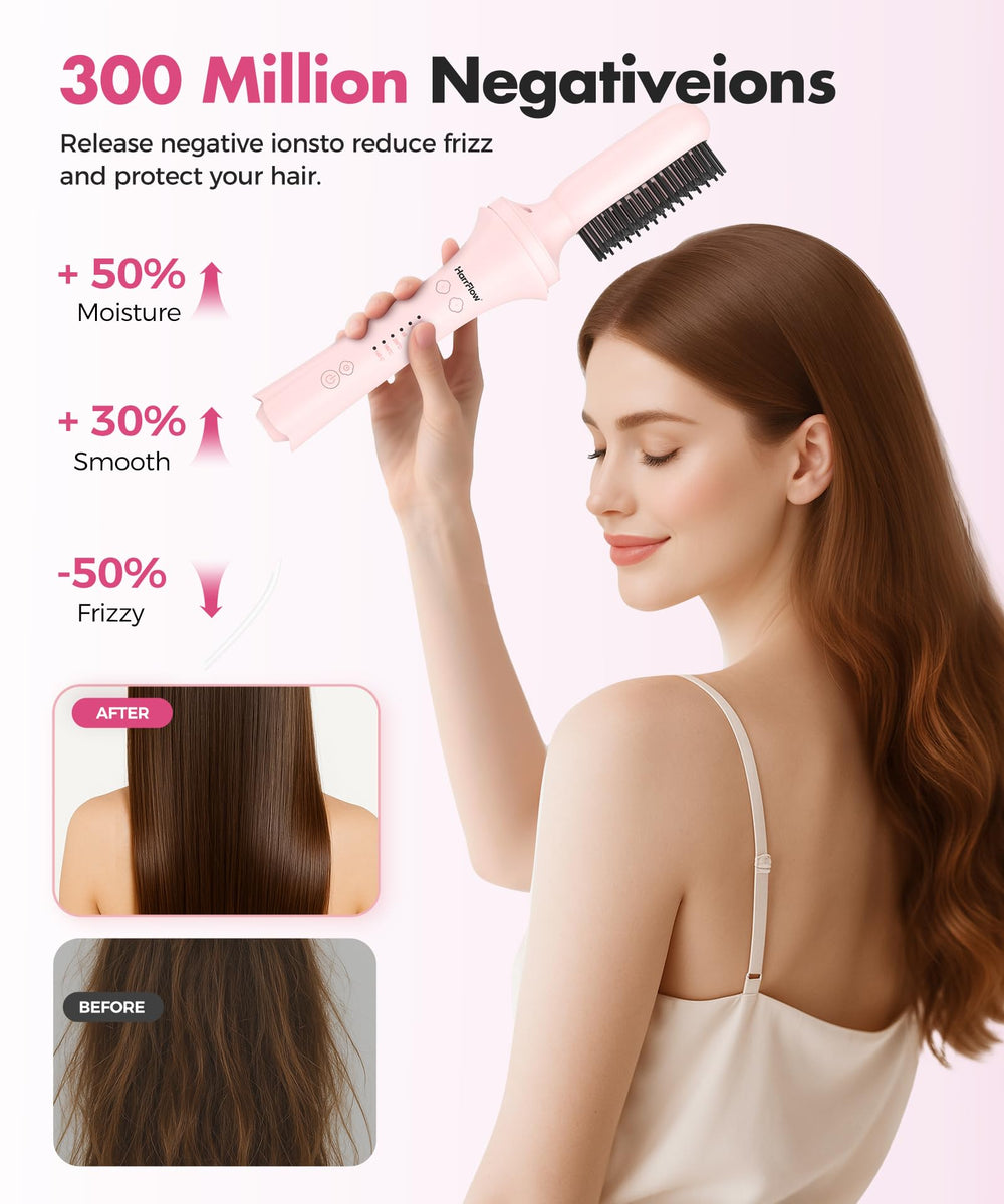 HarrFlow volumizing comb lifts roots to add lasting volume and shape.