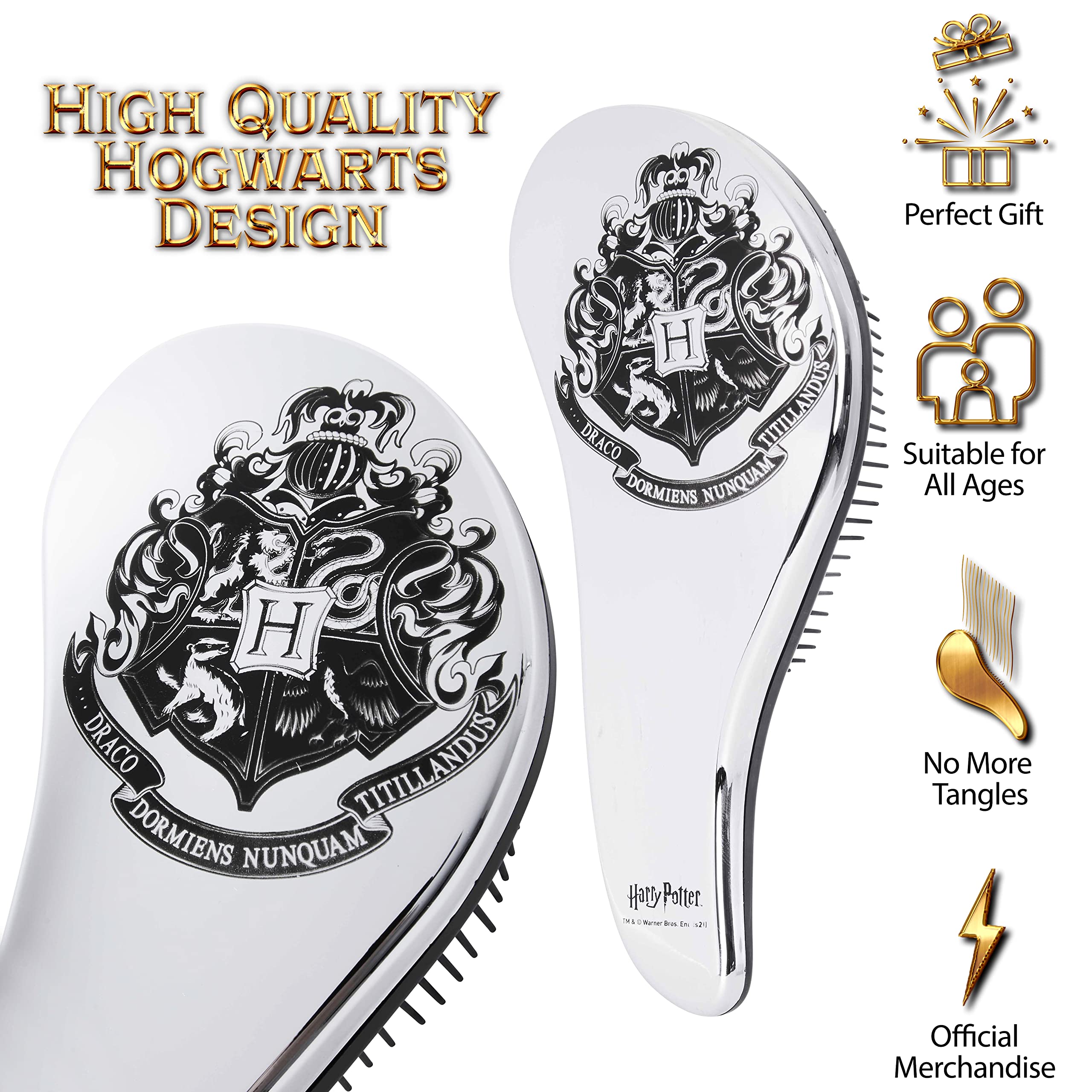 Harry Potter brush back design adds fan-favorite look.