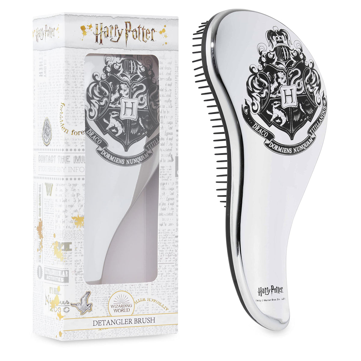Harry Potter hair brush detangling for quick knot-free styling.