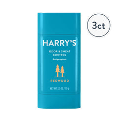 Harry's Antiperspirant Redwood sensitive-skin formula with jojoba oil promotes gentle care.