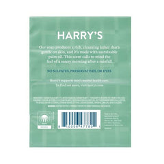 Harry's Shiso bar soap foamy lather close-up signaling deep cleansing.