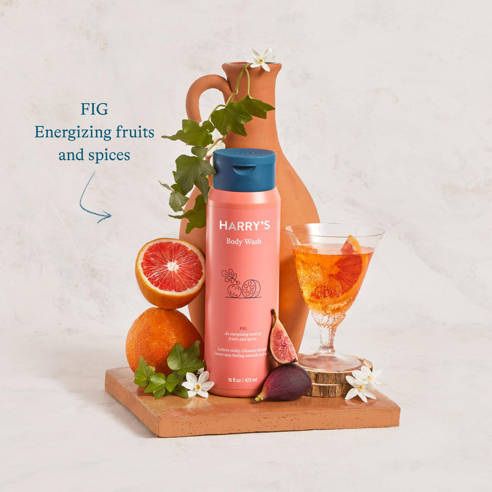 Harry's Fig three-pack cruelty-free packaging for ethical buying