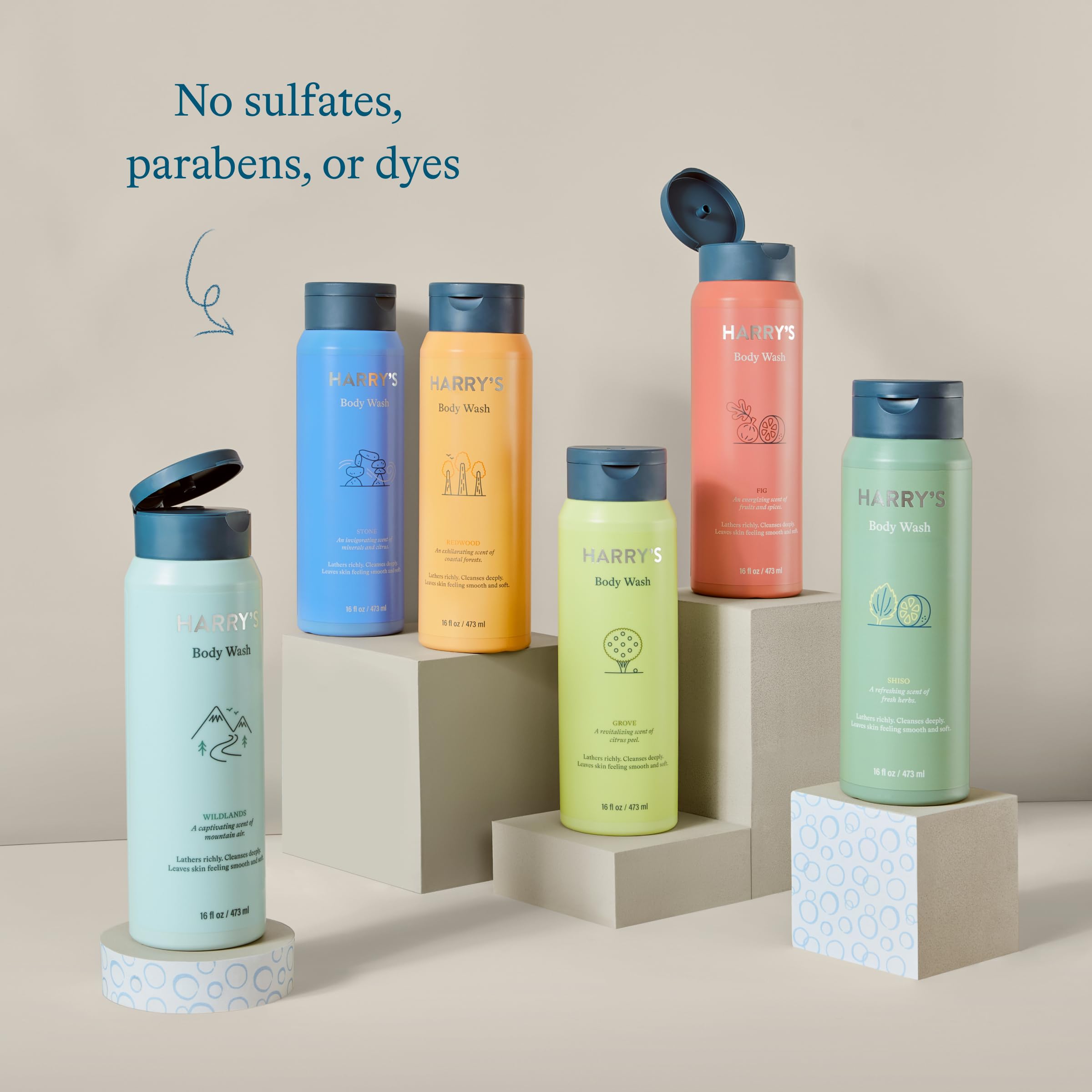 Harry's Fig wash ideal for daily use on sensitive skin