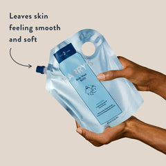 Harry's Body Wash Refill pour action emphasizes easy refilling and mess-free usage
