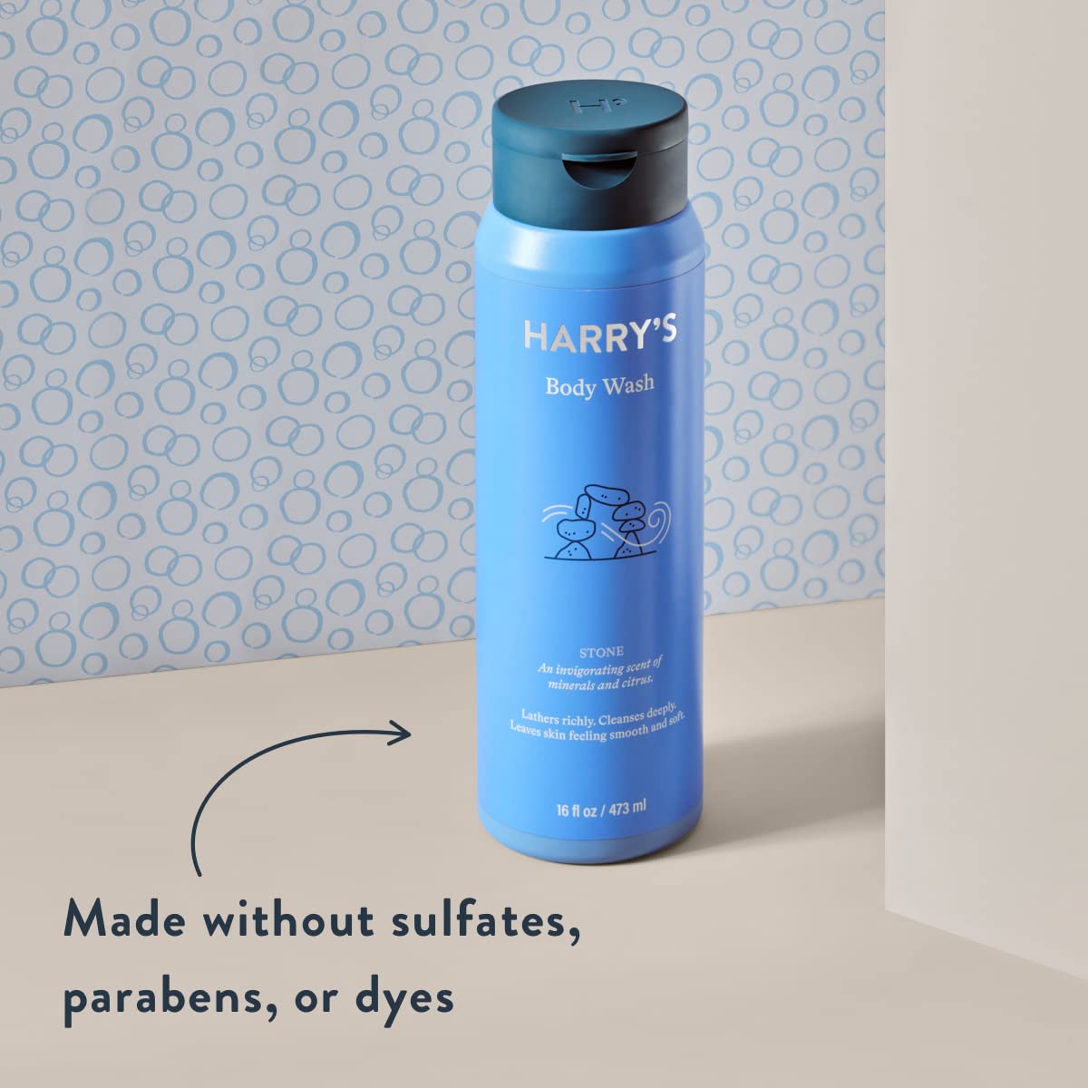Harry's Men's Body Wash Shiso bottle offers refreshing scent to wake you up.