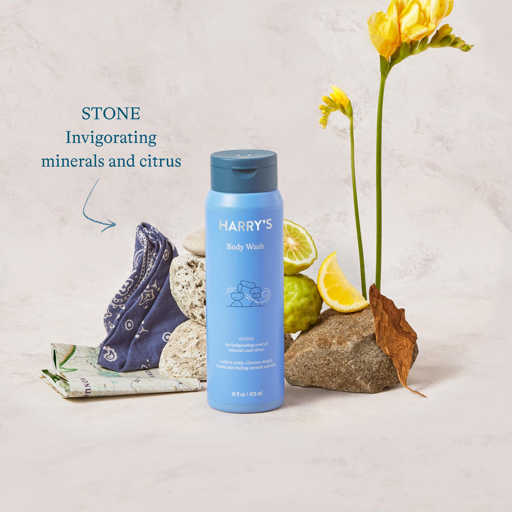 Harry's Men's Body Wash Stone sulfate-free formula supports skin-friendly cleansing