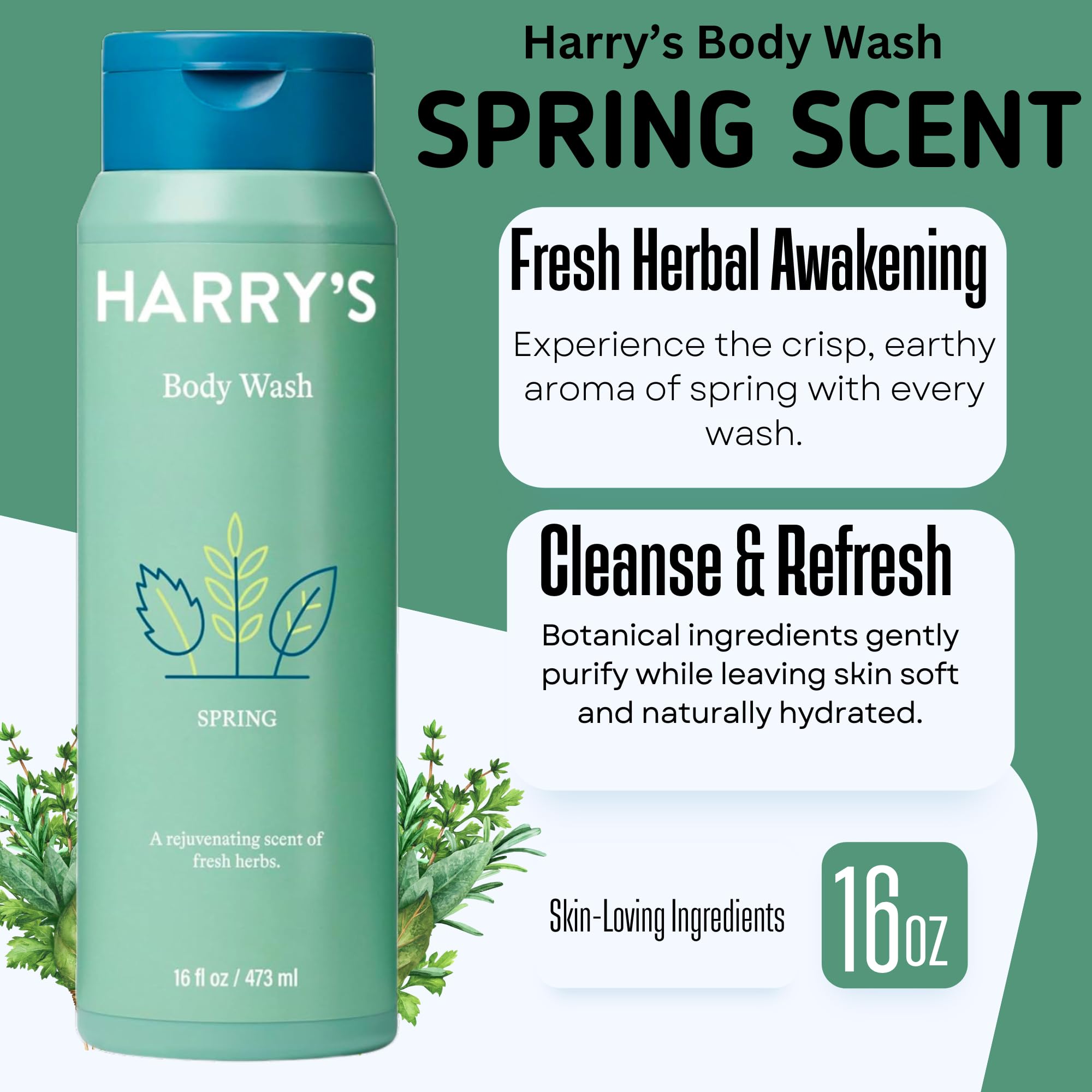 Harrys sulfate-free formula highlights gentle care for sensitive skin