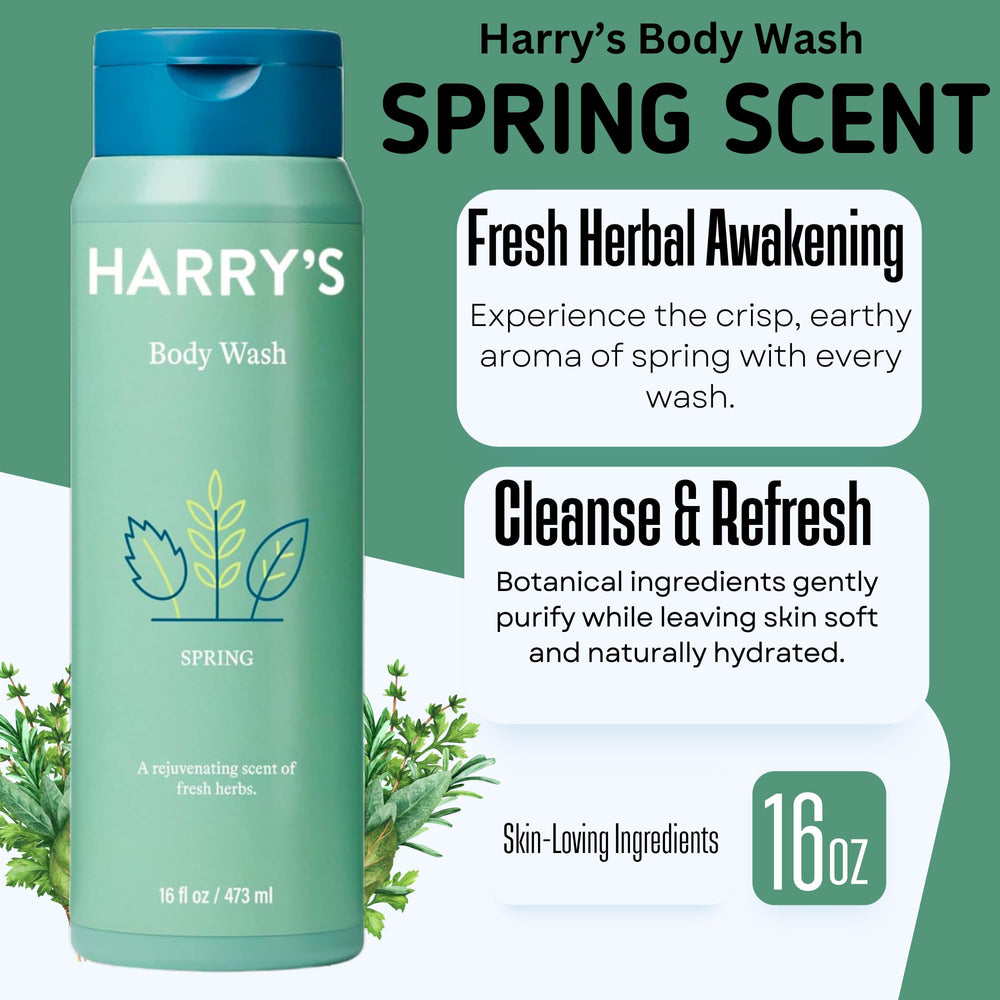 Harrys sulfate-free formula highlights gentle care for sensitive skin