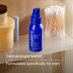 Harry's Night Lotion texture reveals a lightweight, non-greasy formula for facial care.
