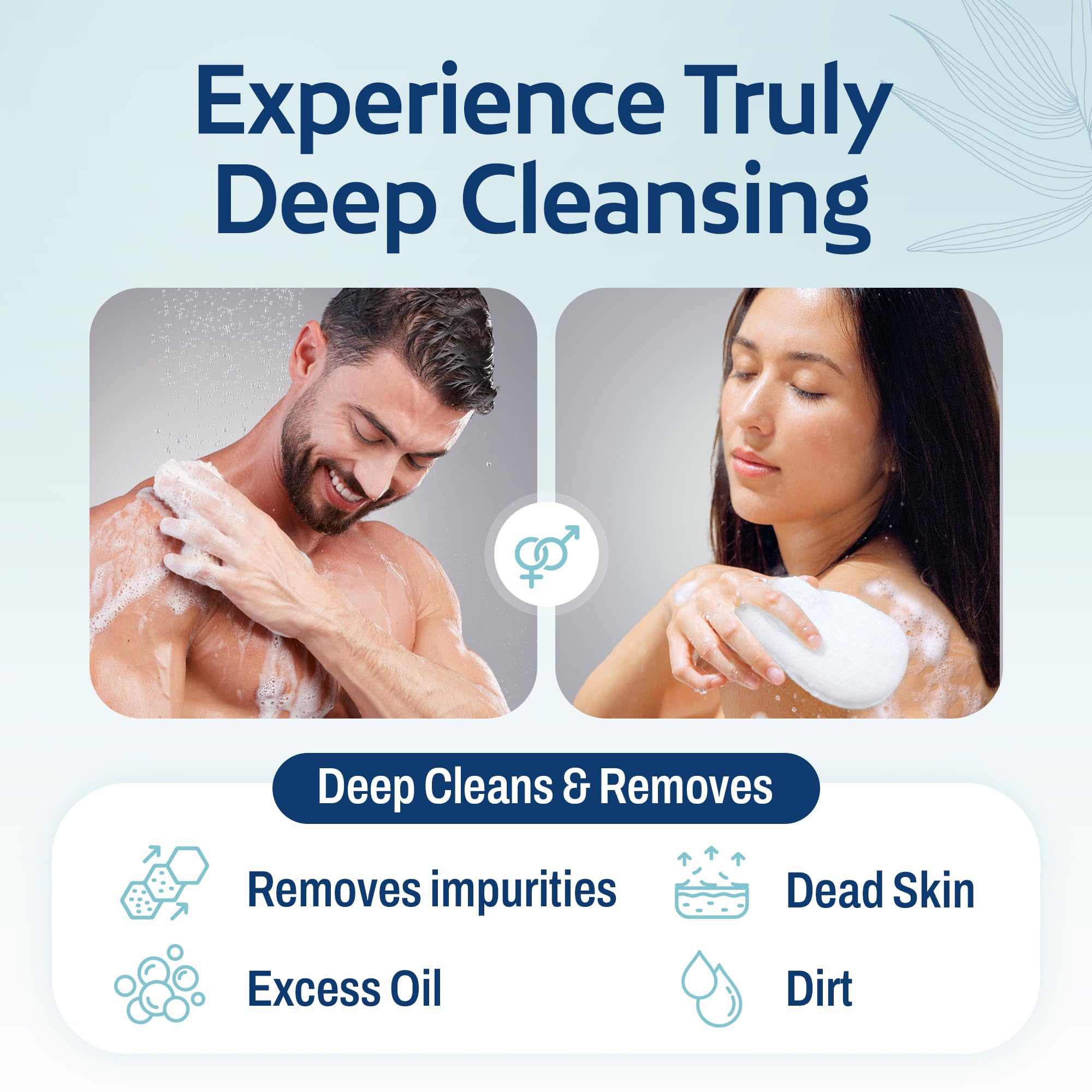 HartFelt chemical-free foam supports gentle skin cleansing.