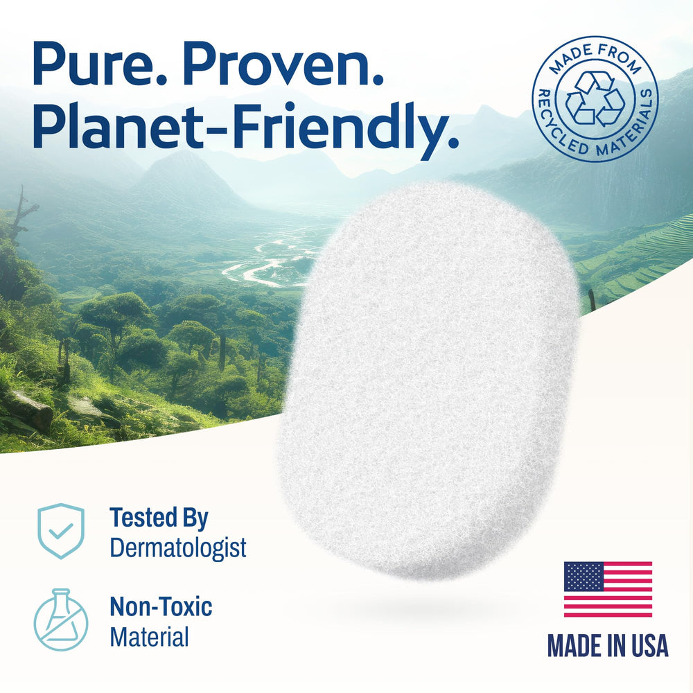 HartFelt bath sponge with double-sided exfoliation for thorough cleansing.
