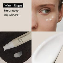 HARUHARU Wonder Bakuchiol eye cream close-up highlighting creamy texture and nourishing feel.