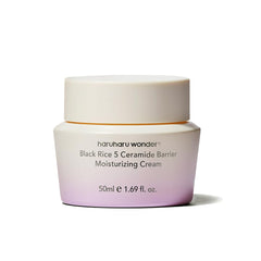 HARUHARU Wonder Black Rice ceramide jar illustrates rich hydration.
