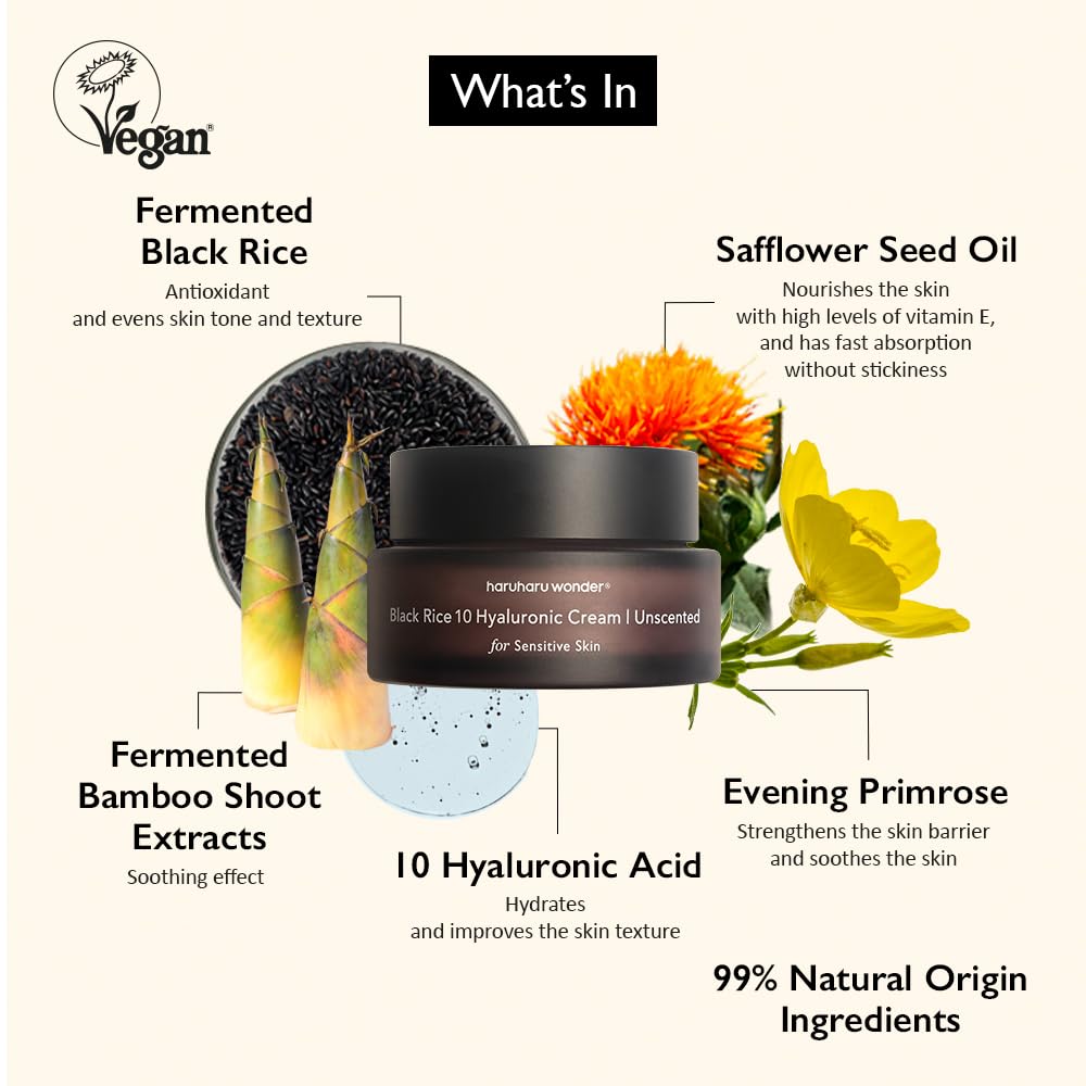 HARUHARU cream jar close-up reveals unscented, cruelty-free skincare