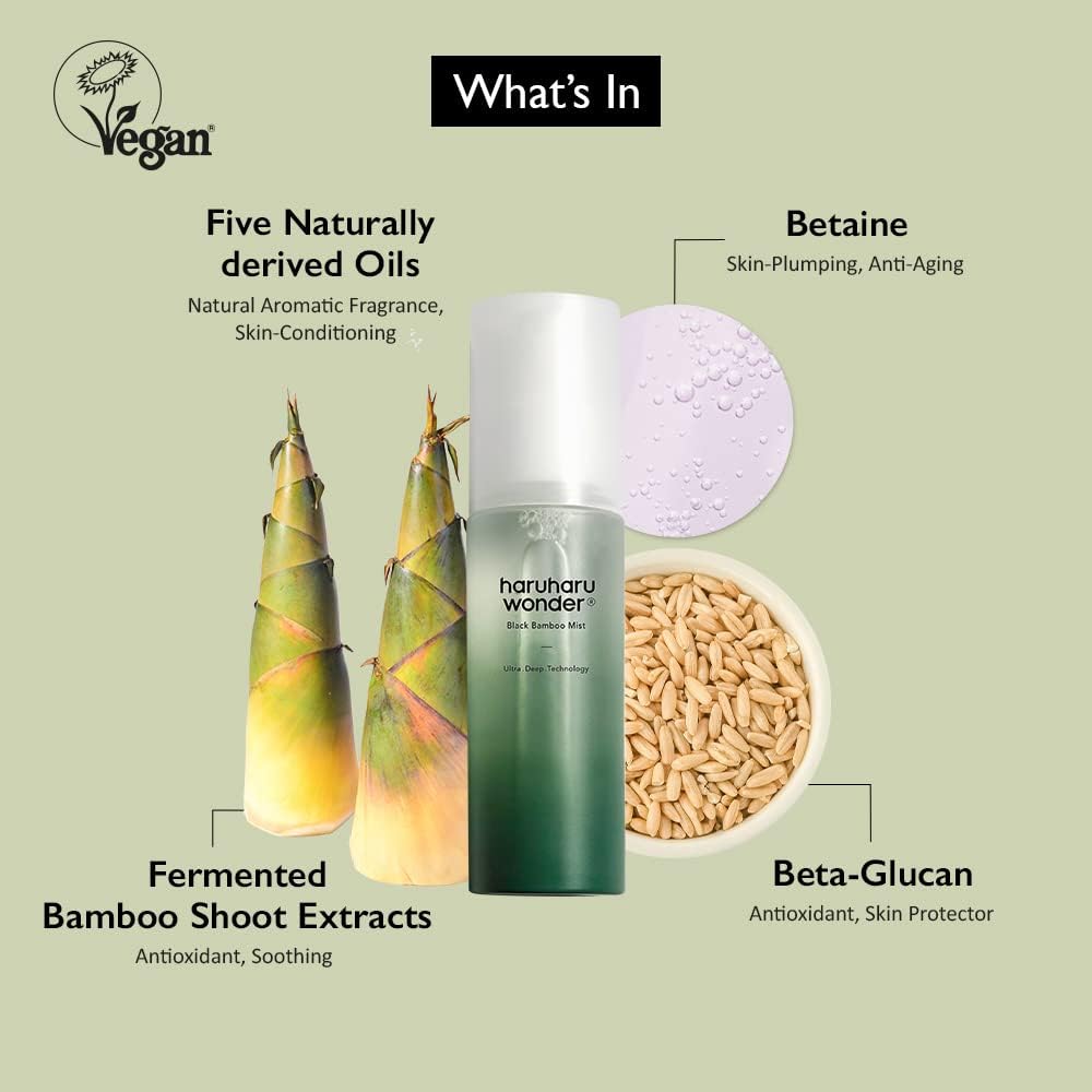 HARUHARU Wonder Black Rice extract visual signals nourishing hydration.
