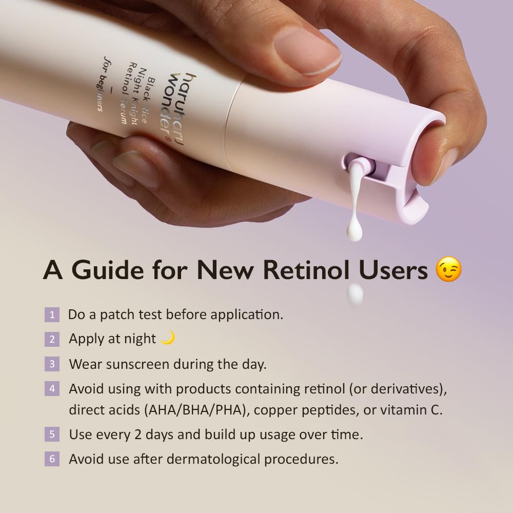 HARUHARU Wonder dermatologist-tested badge indicating skin-friendly retinol experience