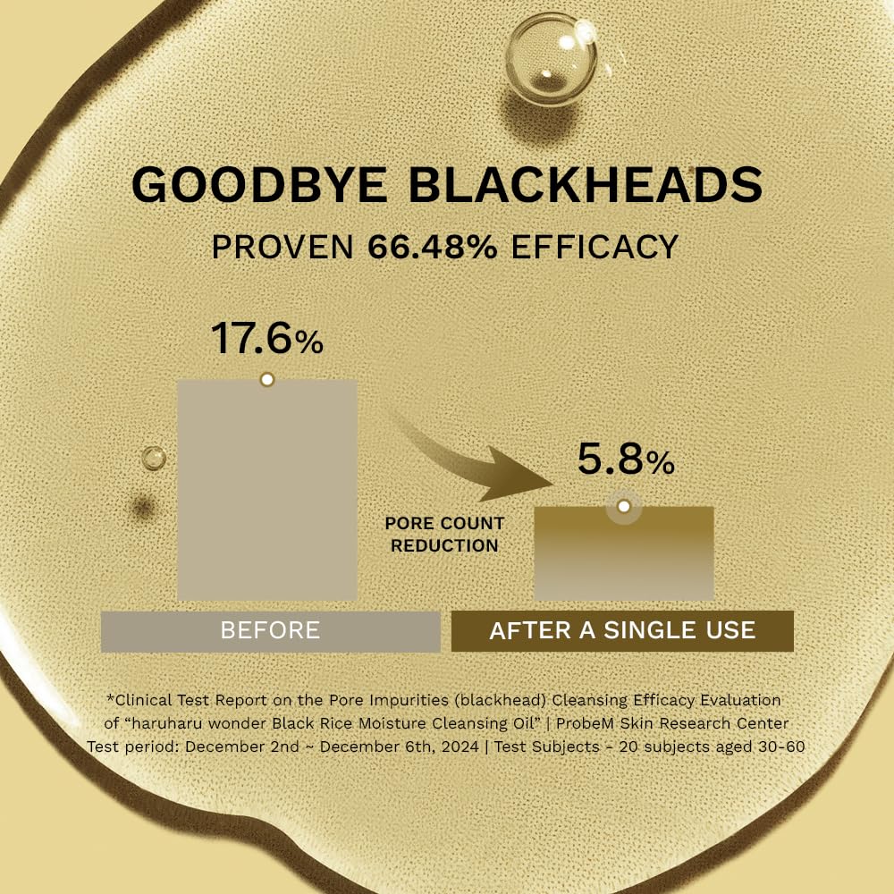 HARUHARU Wonder Black Rice vegan cleanser packaging highlights gentle, non-comedogenic formula.