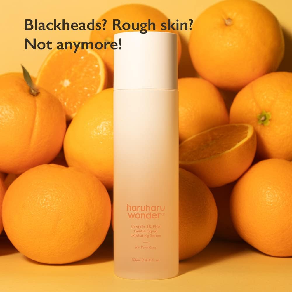 HARUHARU Wonder Centella 3% PHA post-application glow on skin.