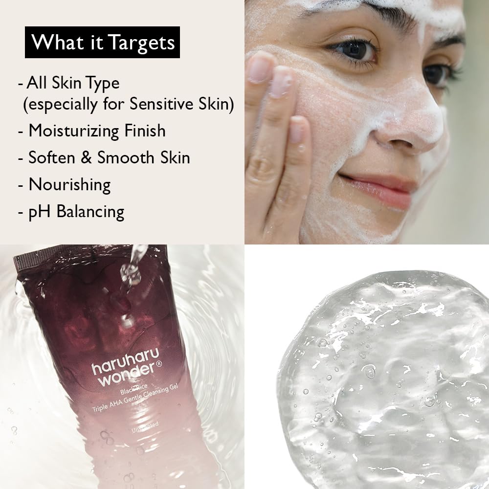 HARUHARU Wonder coconut-derived cleansing removes makeup without drying.