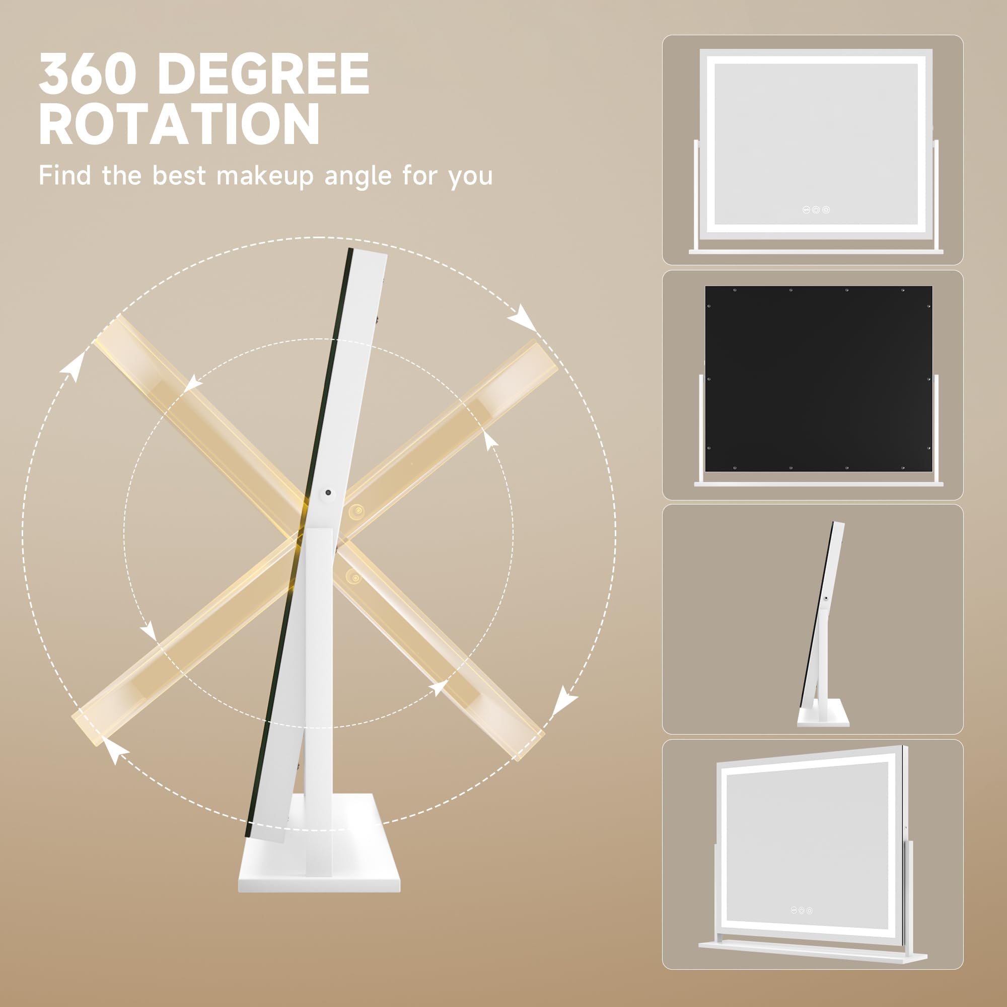 Hasipu 10x magnifier detachable for detailed eye makeup