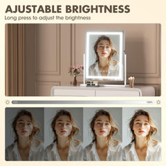 Hasipu vanity mirror offers three color modes for accurate color assessment.
