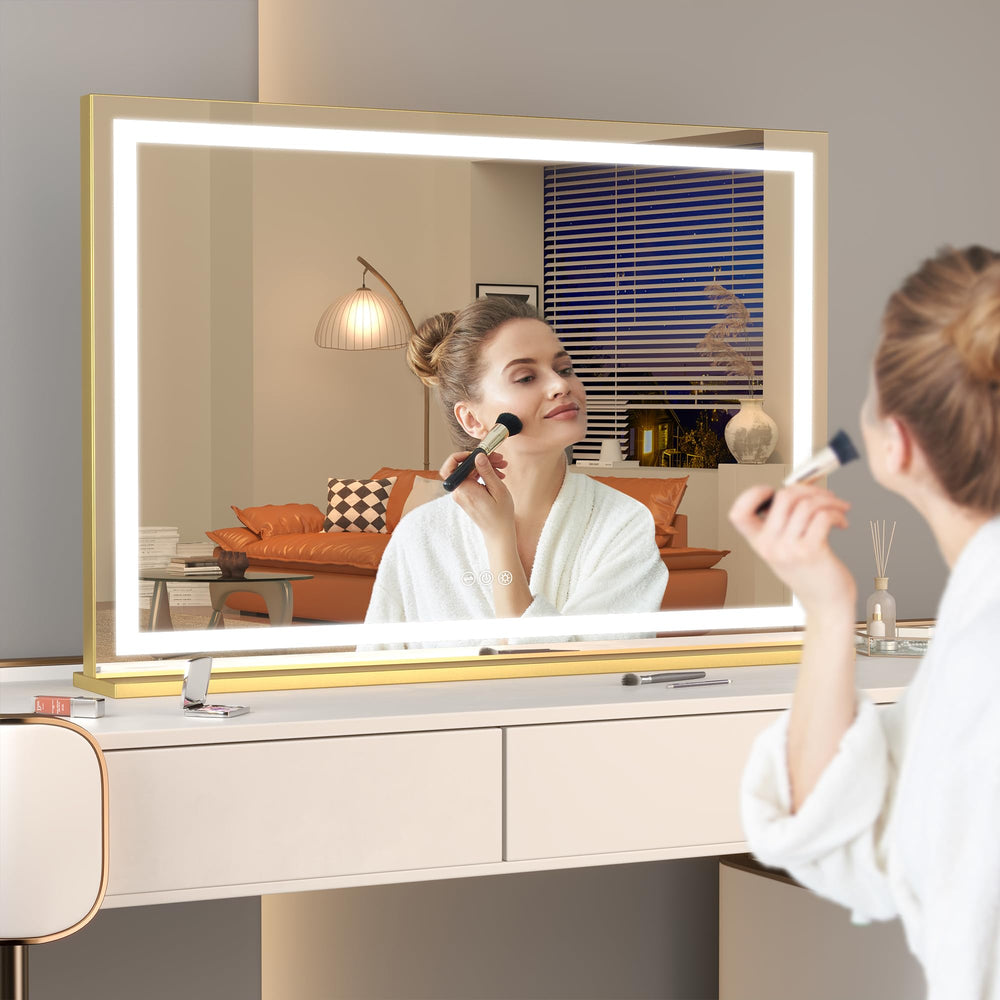 Hasipu vanity mirror three lighting modes with warm natural cold tones
